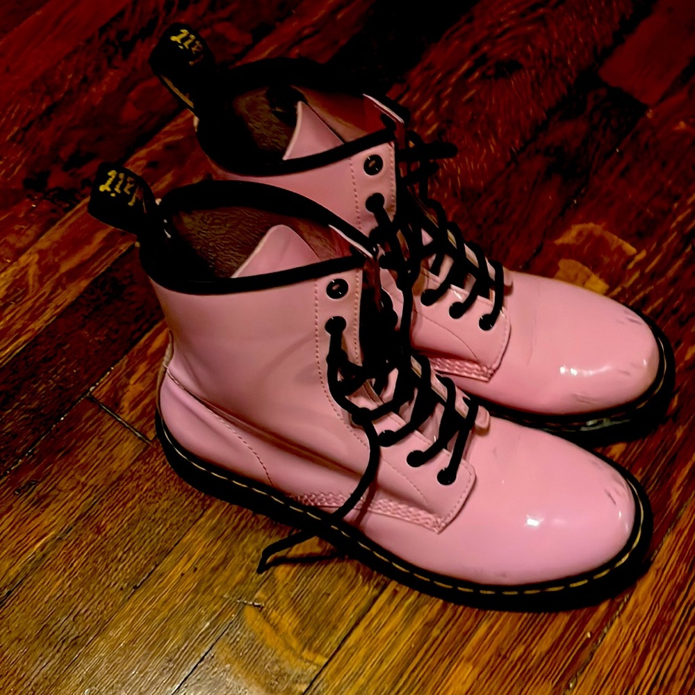 Pink Dr. Marten AirWair Boots